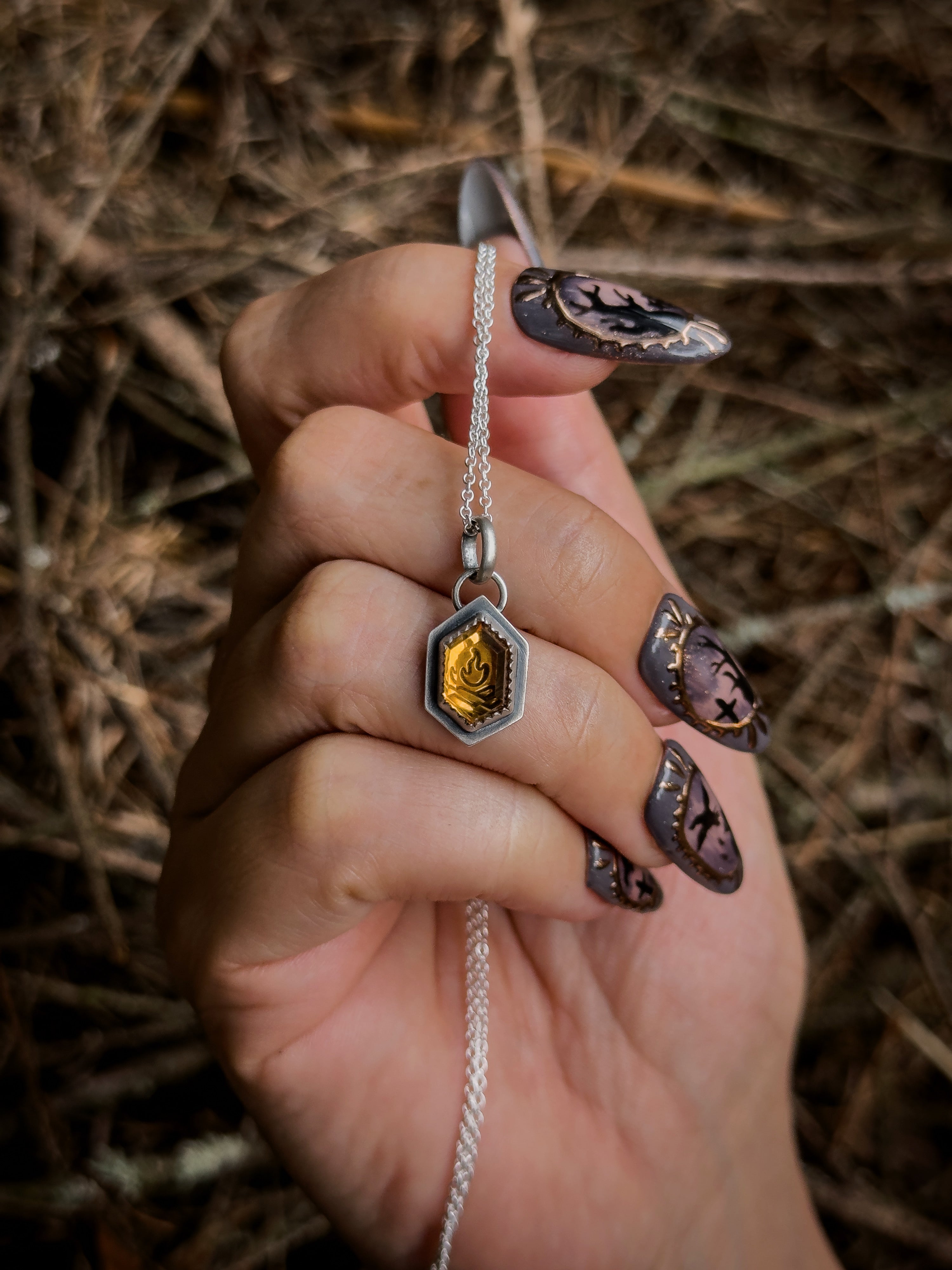 Bonfire Hex Necklaces