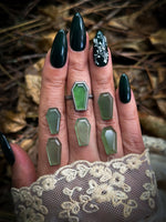 Custom Size Serpentine Coffin Ring