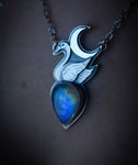 Swan Night Necklace