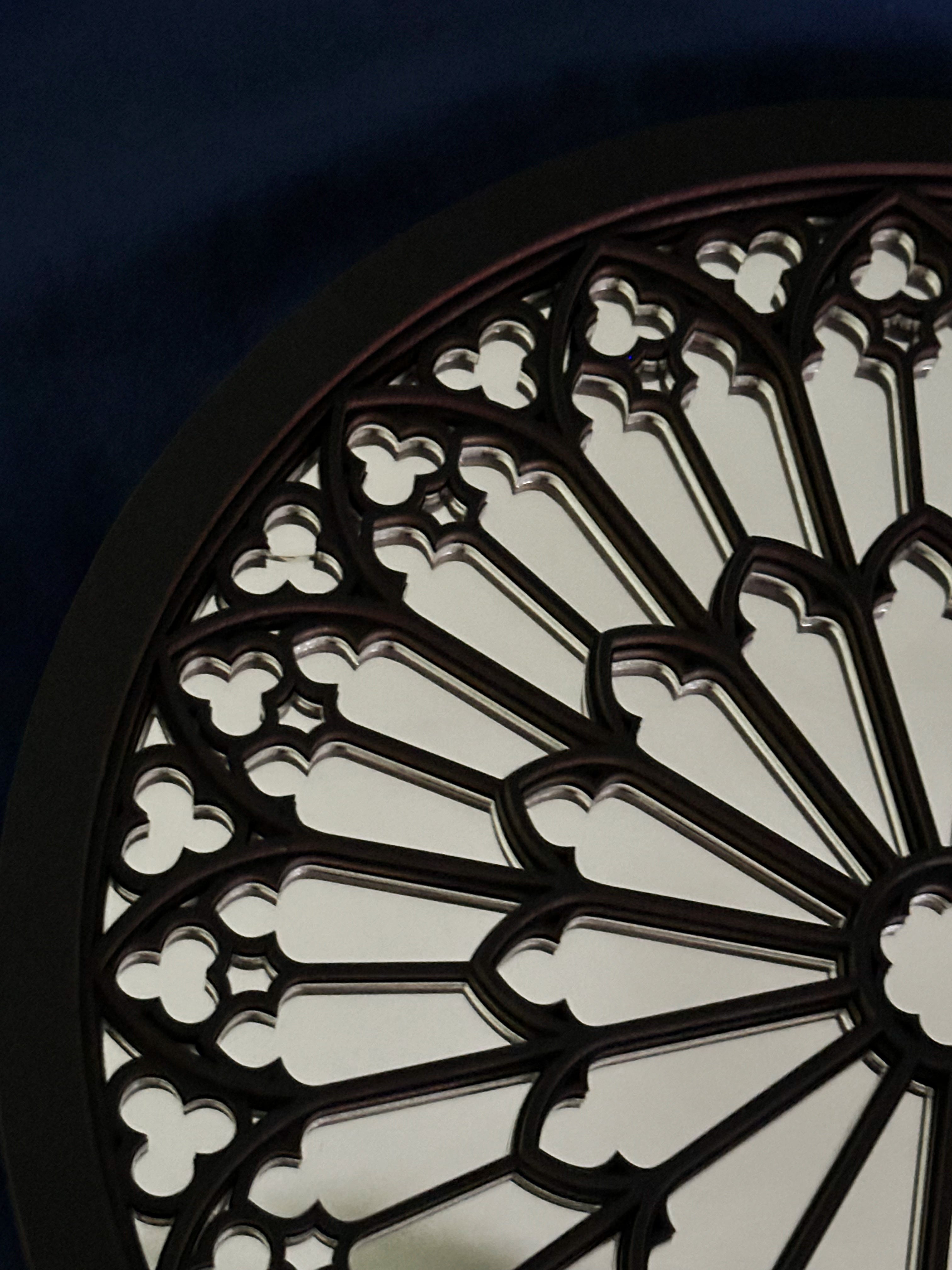 Paris Cathedral Silver Mirror - Seconds Sale