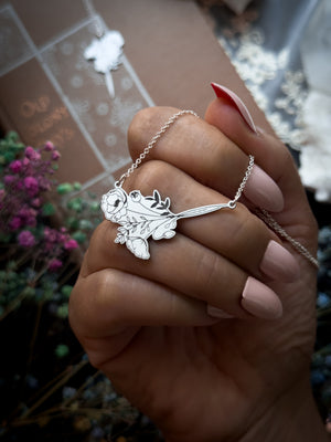 August Birth Flower Necklace