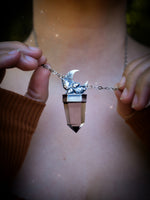 Smoky Quartz Autumn Moon Necklace