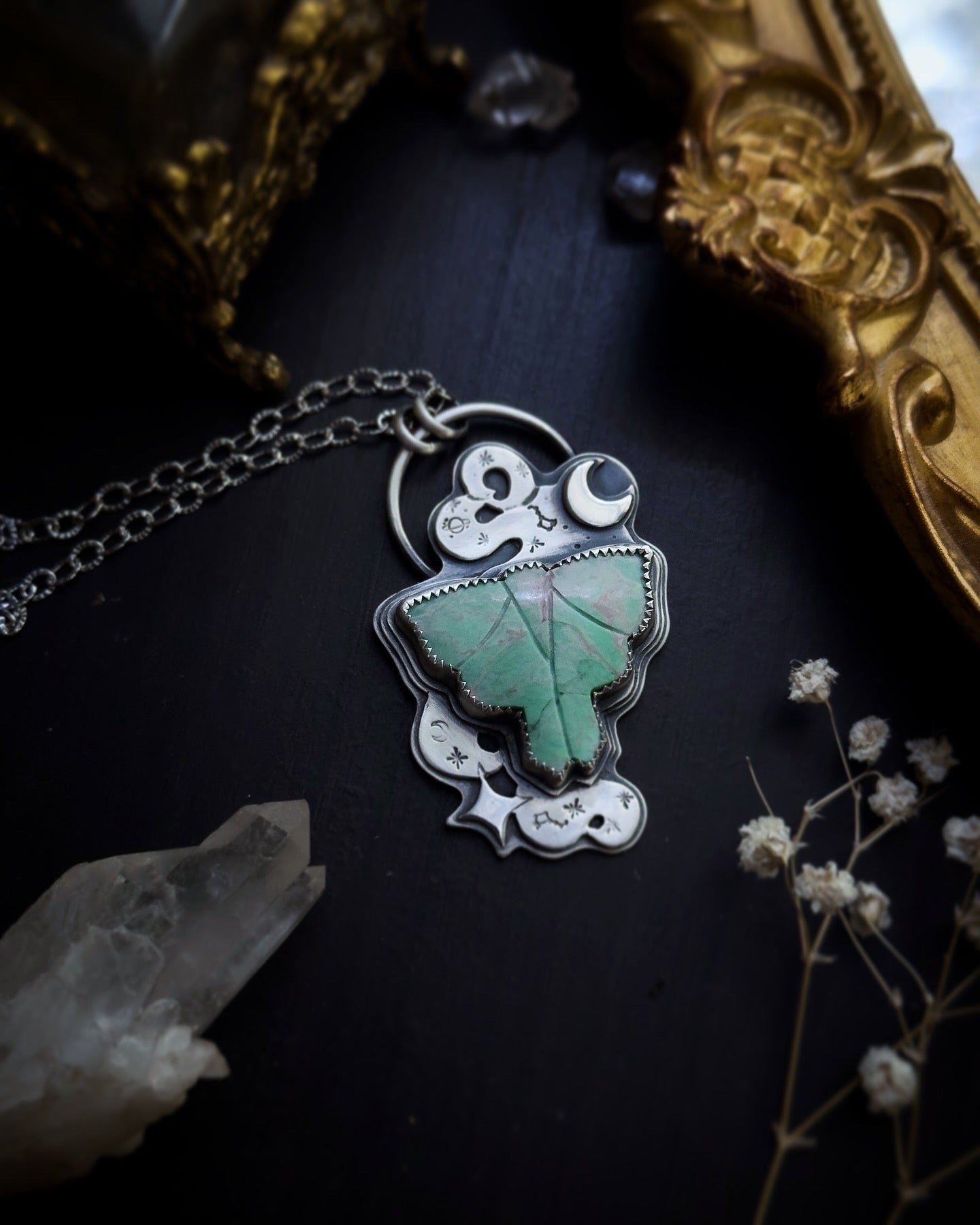 Moon Moth Necklace