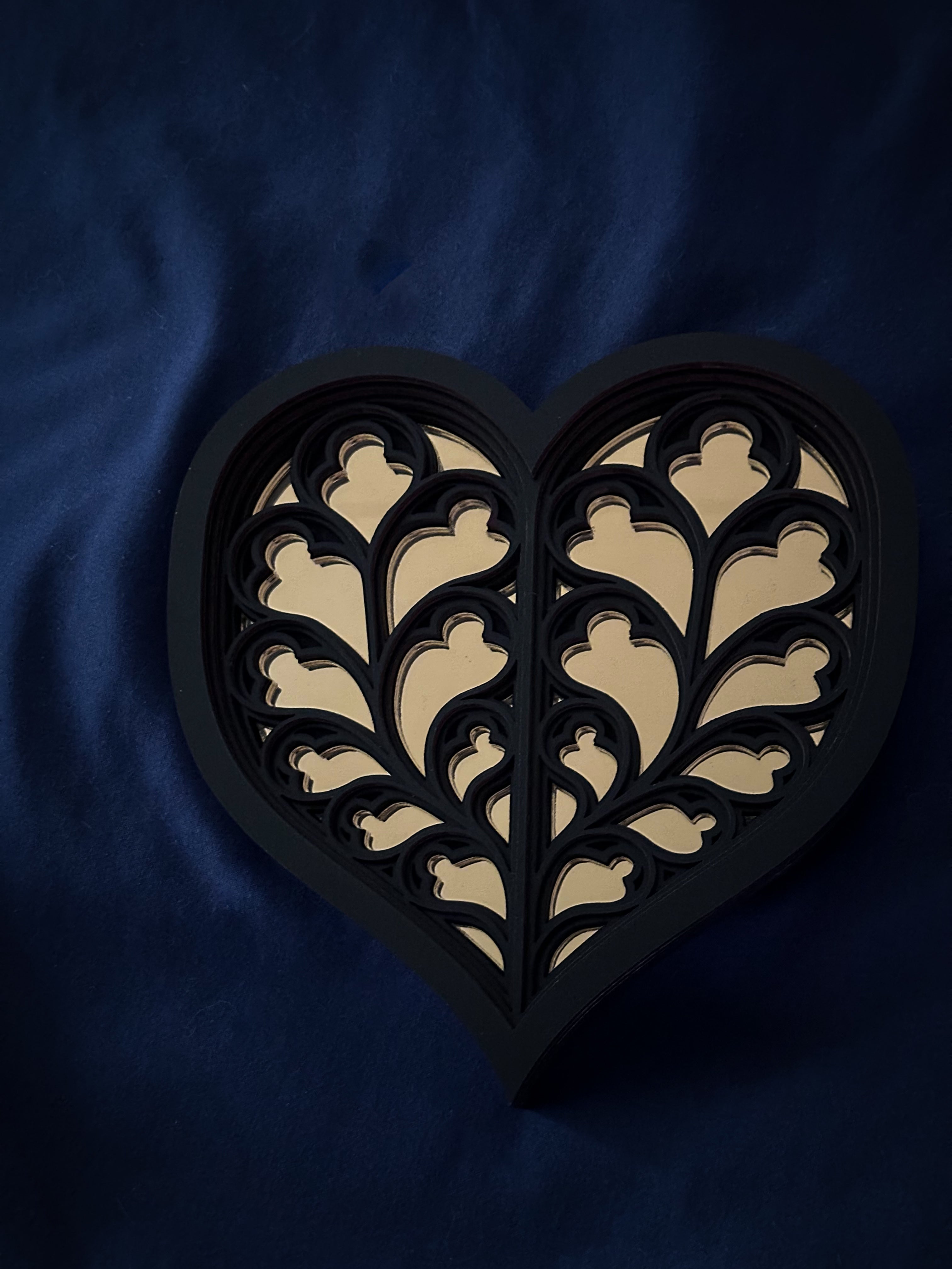 Gold York Heart Mirror - Seconds Sale