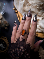 Carnelian Coffin Ring - Size 7