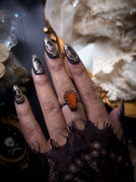 Carnelian Coffin Ring - Size 7