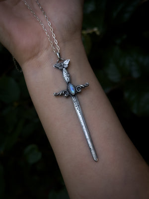 Lepidoptera Sword Necklace