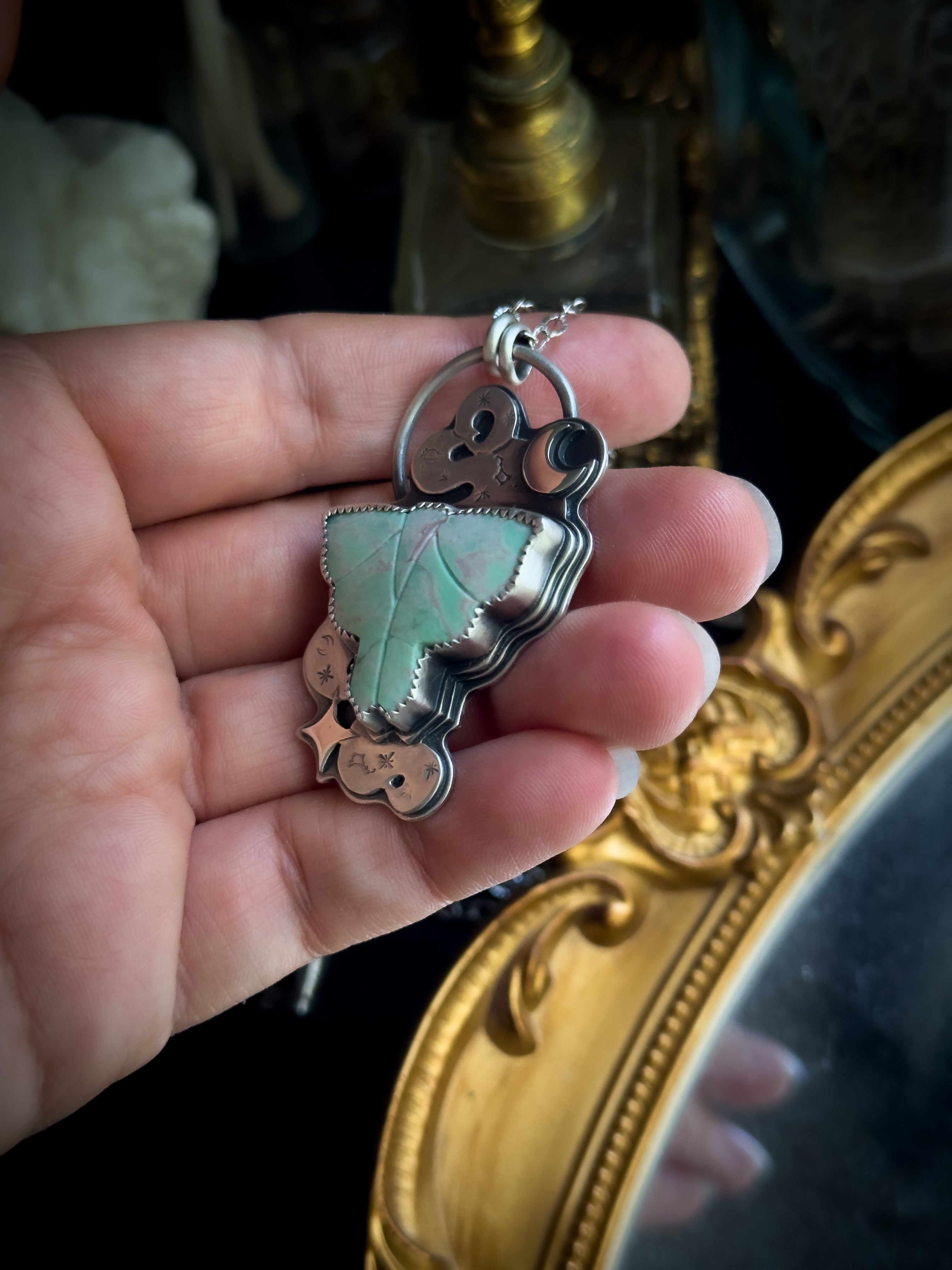 Moon Moth Necklace