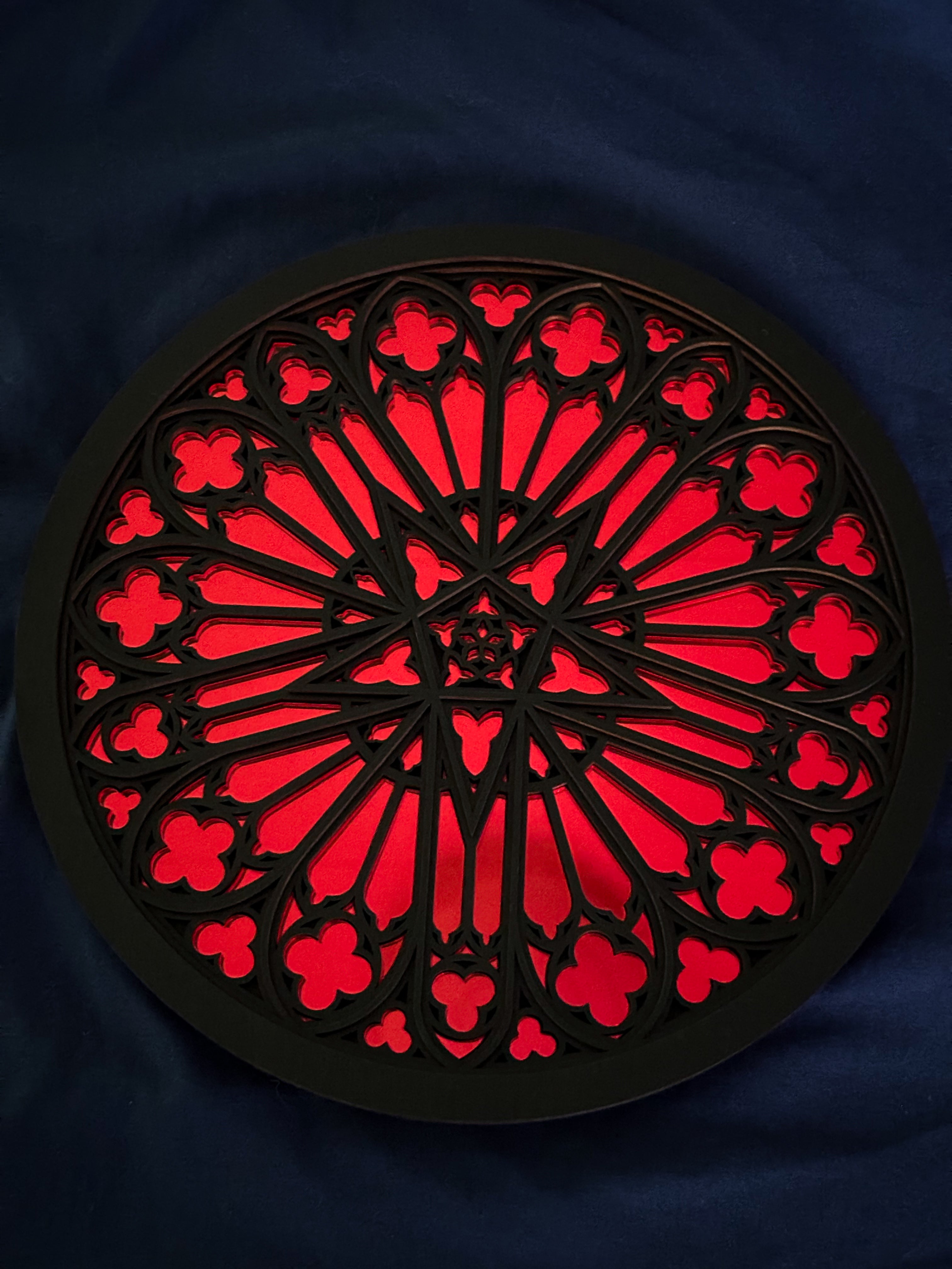 Amiens Cathedral Red Mirror - Seconds Sale