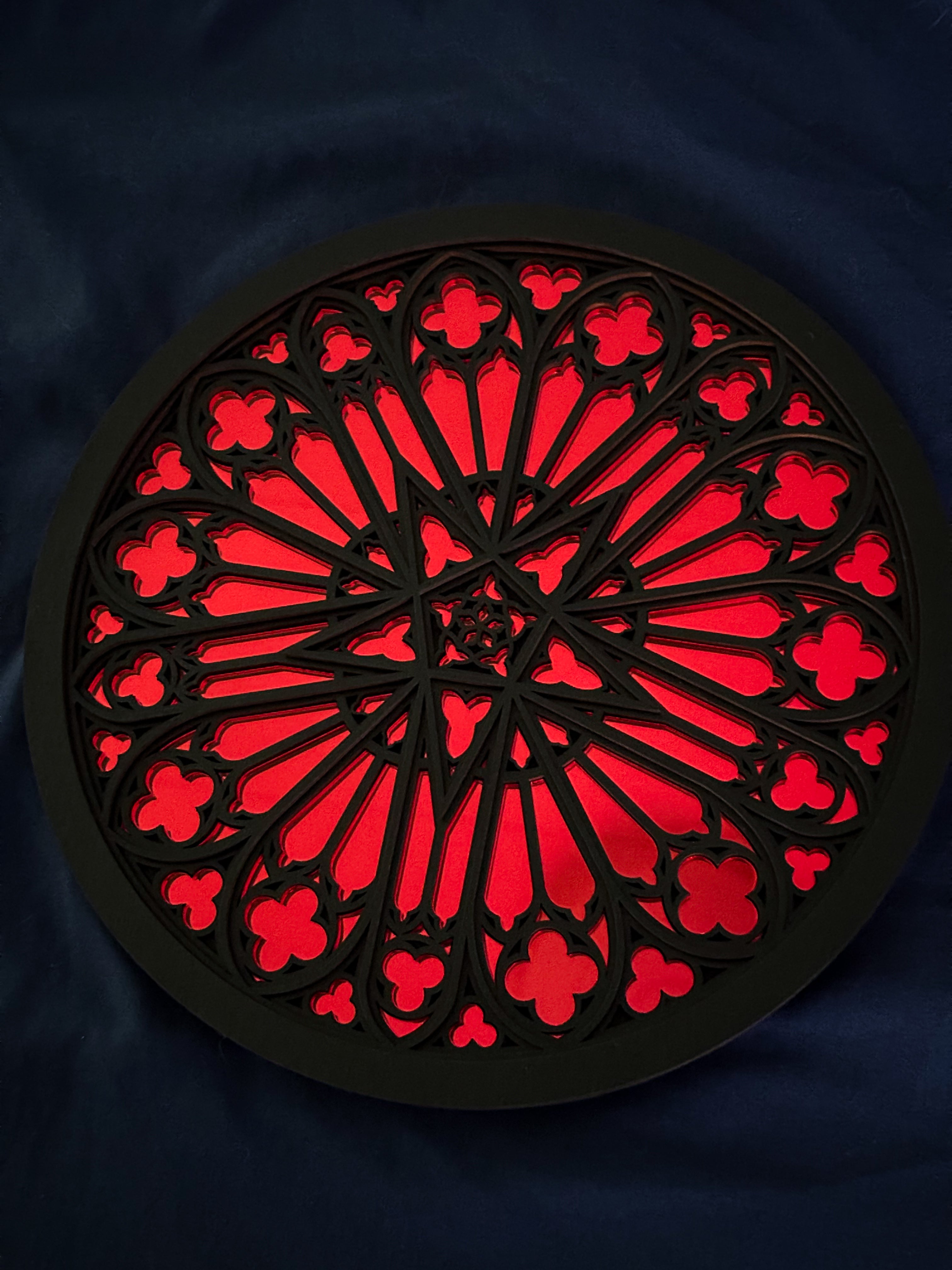 Amiens Cathedral Red Mirror - Seconds Sale