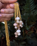 Collier de champignons d’agate de fleur