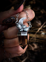 Smoky Quartz Autumn Moon Necklace