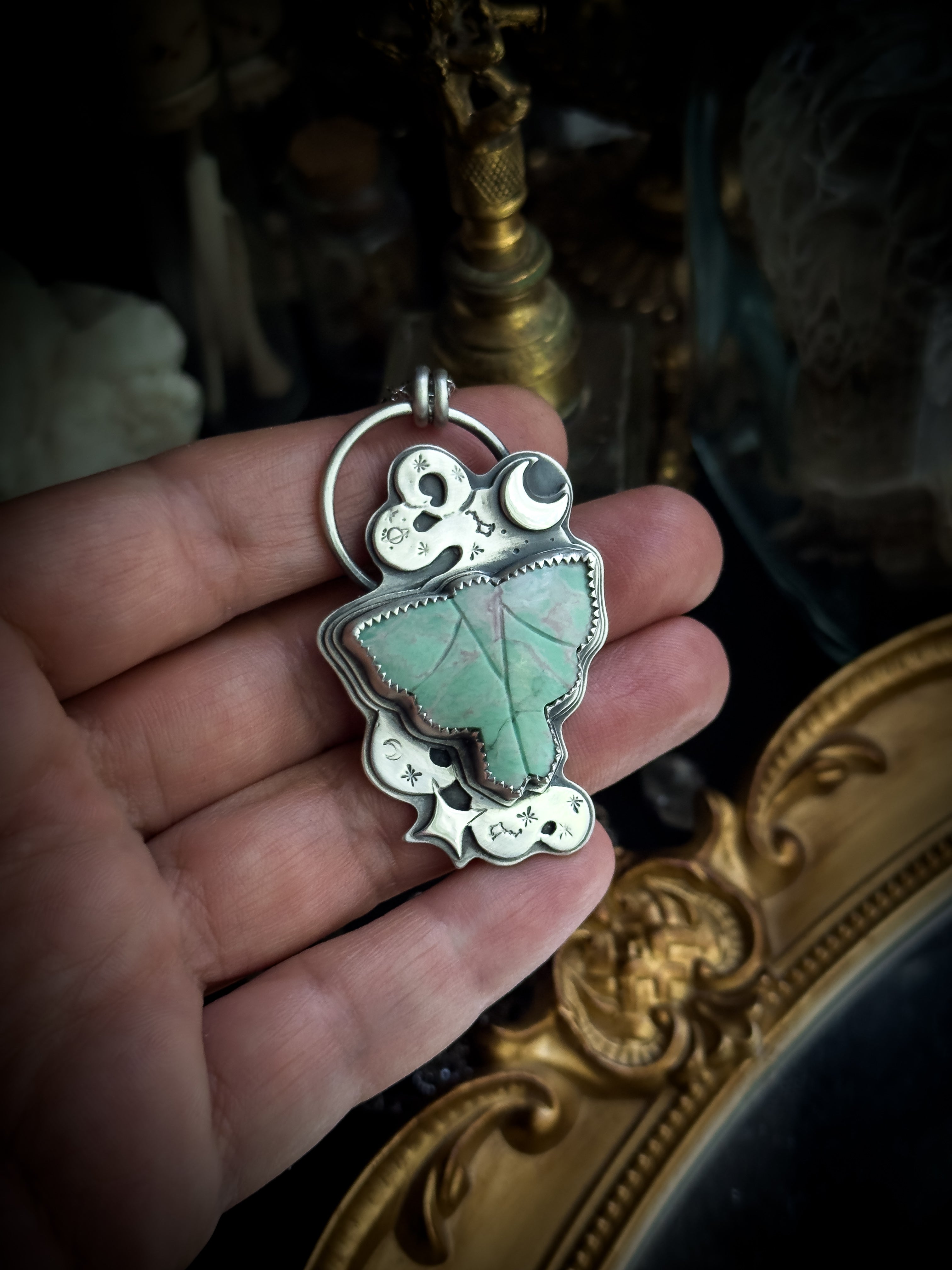 Moon Moth Necklace
