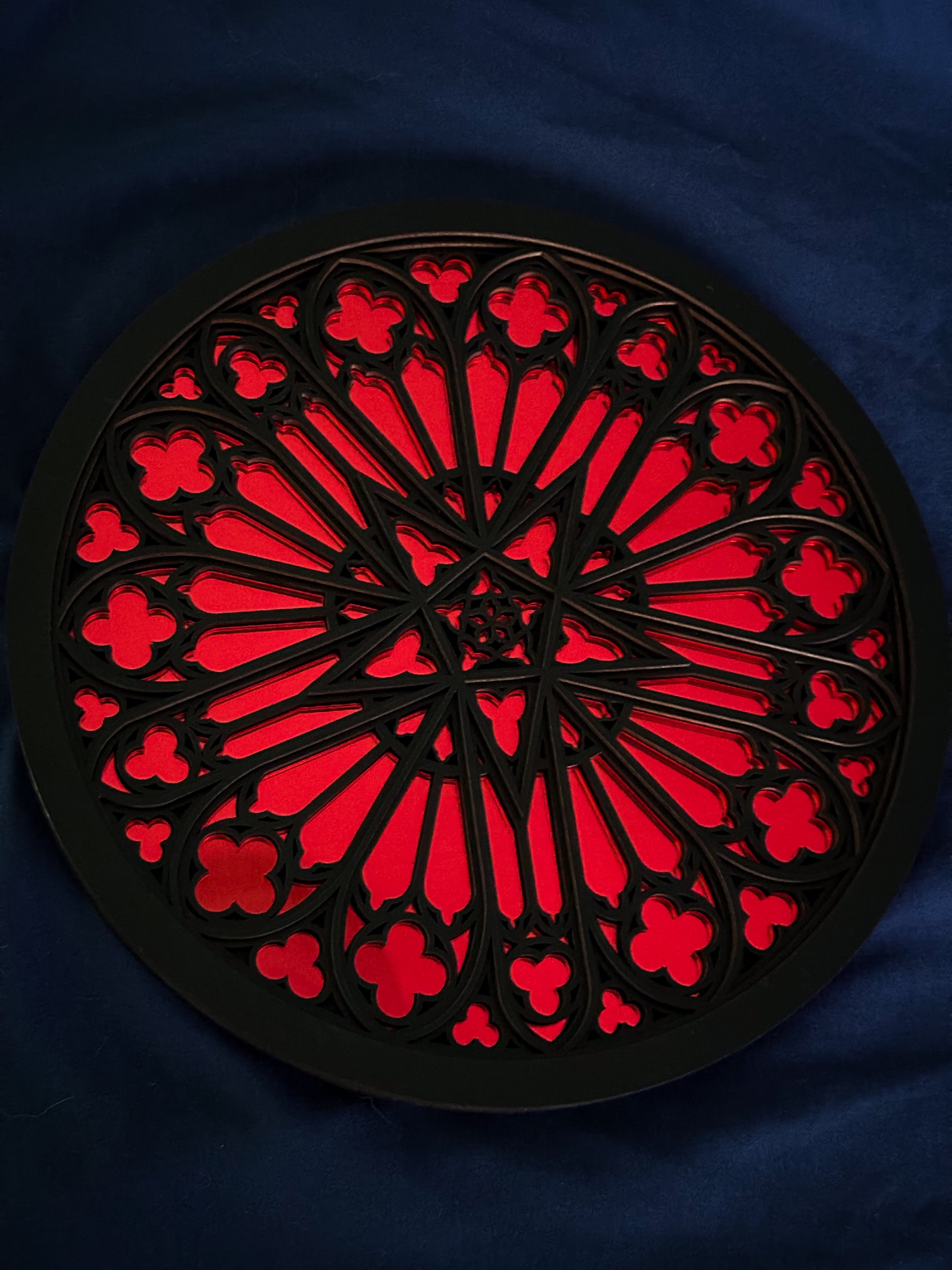 Amiens Cathedral Red Mirror - Seconds Sale