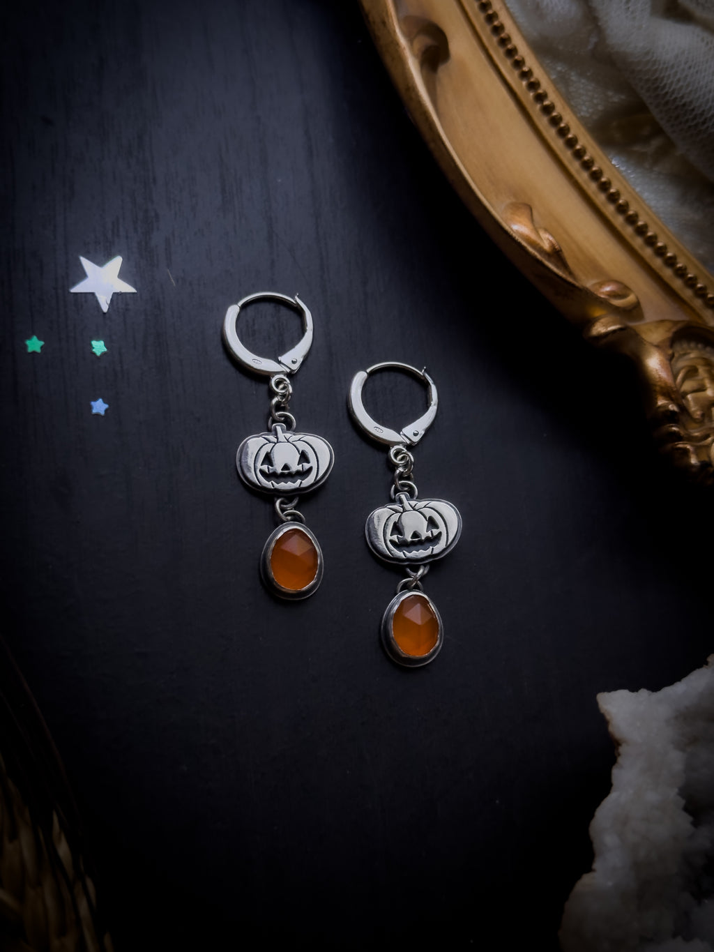 Pumpkin Pail Earrings