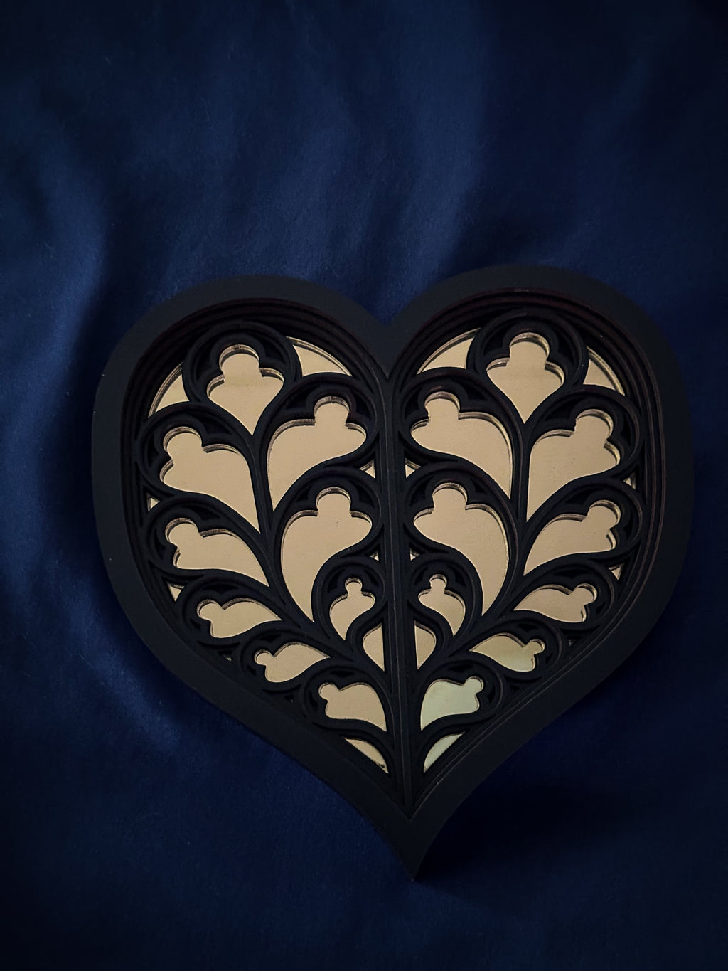 Gold York Heart Mirror - Seconds Sale