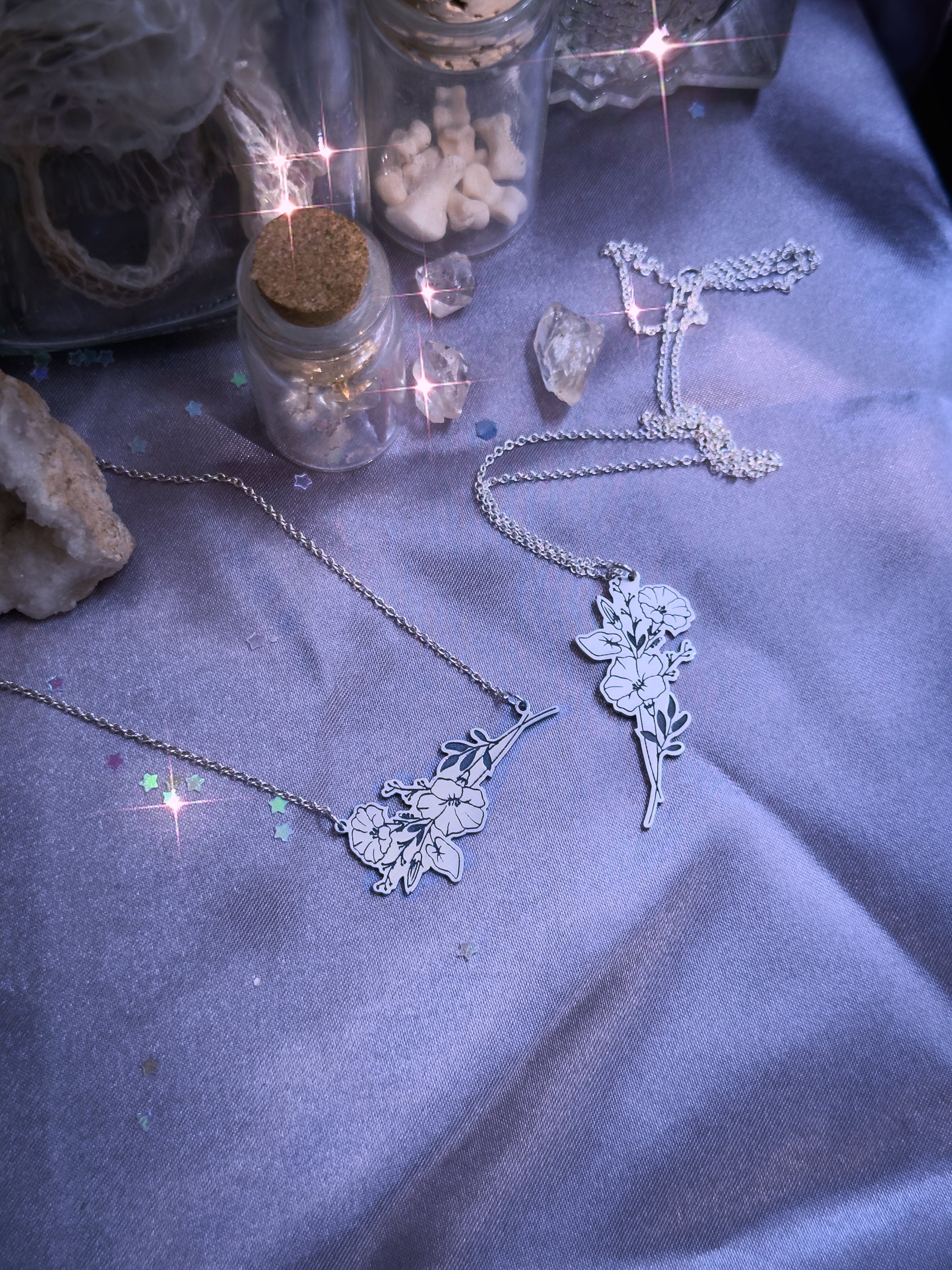 Birth Flower Bouquet Necklace
