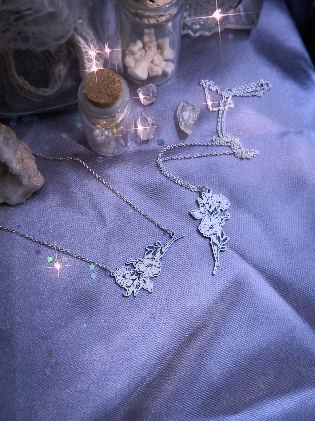 Birth Flower Bouquet Necklace
