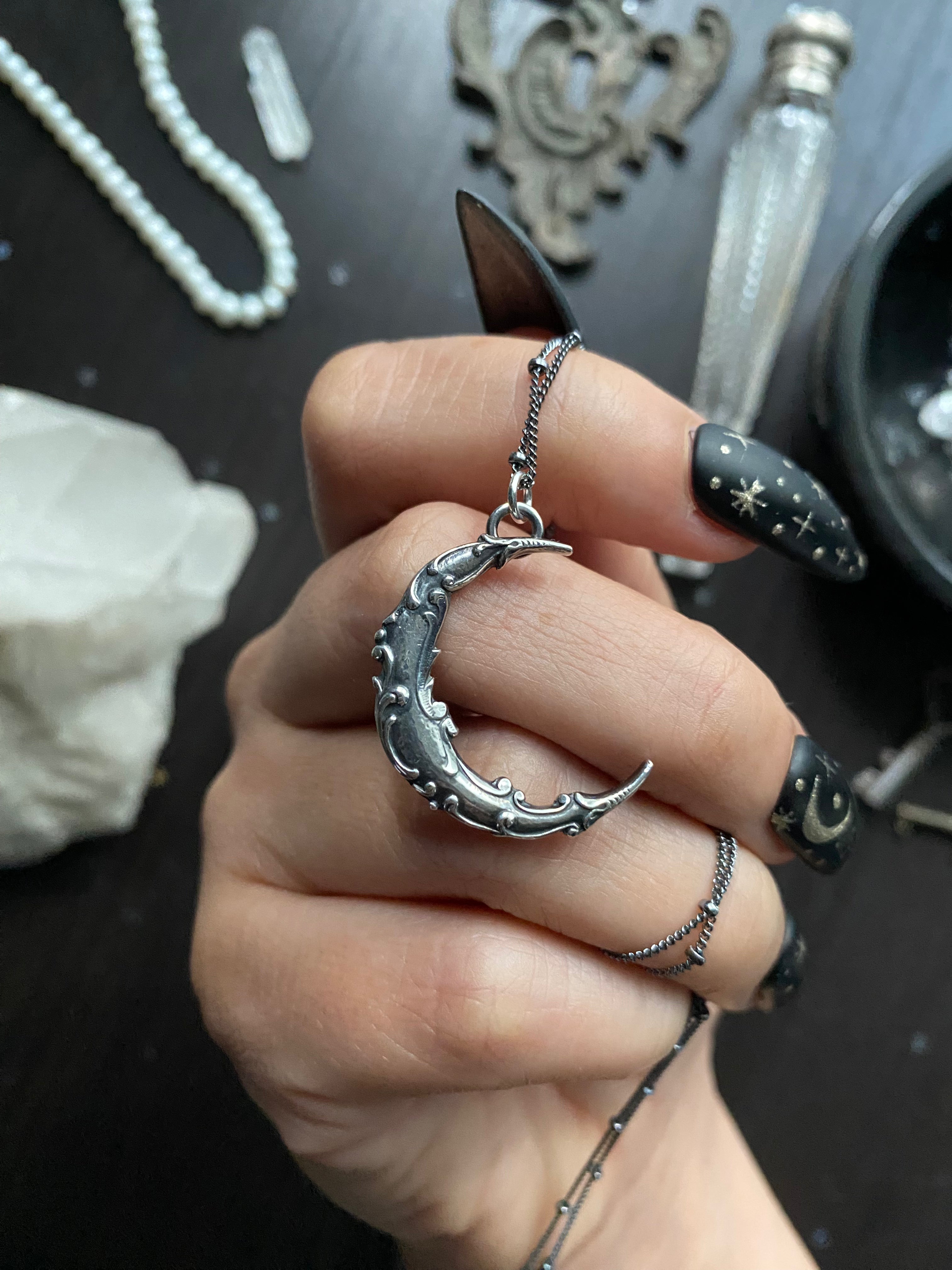 Mourning Moon Necklace