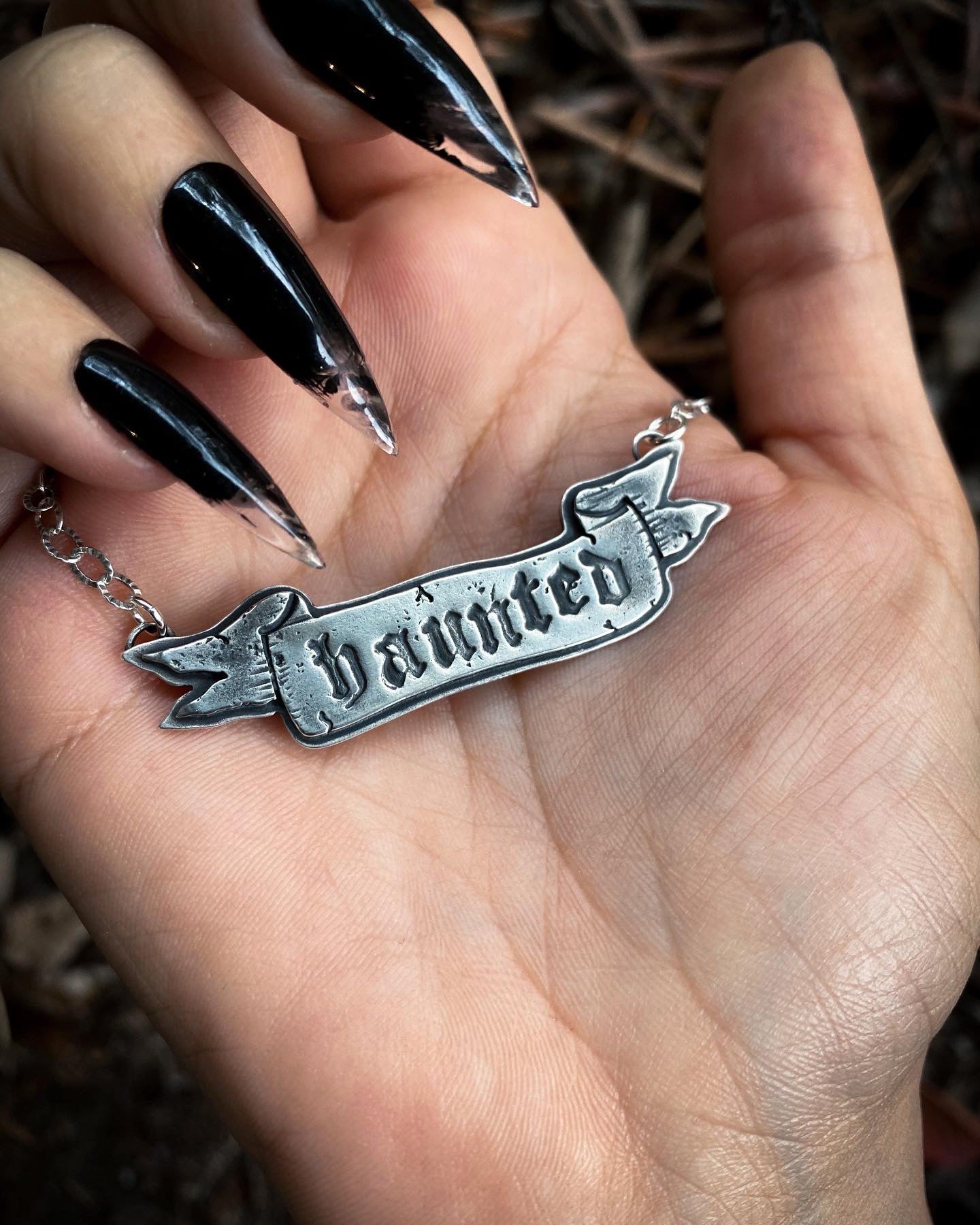 Haunted Banner Necklace